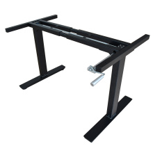 Marco de mesa de oficina de altura ajustable en 2 patas con manivela manual marco de escritorio para computadora portátil ajustable en altura